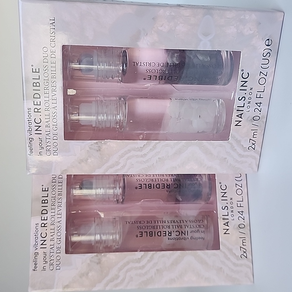 2 Nails INC Crystal Ball RollerGloss Duo - 2 Sets Included